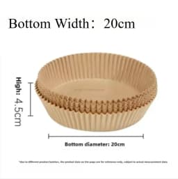 Extra Large Thickened Air Fryer Accessories Airfryer Baking Paper Disposable Paper Liner Non-Stick Parchment Oven Paper Kitchen