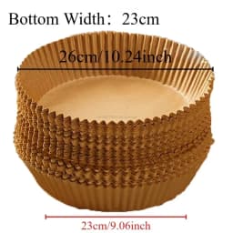 Extra Large Thickened Air Fryer Accessories Airfryer Baking Paper Disposable Paper Liner Non-Stick Parchment Oven Paper Kitchen