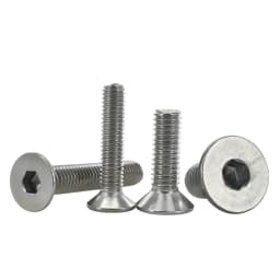 M2 M2.5 M3 M4 M5 M6 M8 M10 304 Stainless Steel Hex Socket Screw Countersunk Flat Bolts DIN7991 Motorcycle Metal Fasterner Screws