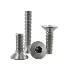 M2 M2.5 M3 M4 M5 M6 M8 M10 304 Stainless Steel Hex Socket Screw Countersunk Flat Bolts DIN7991 Motorcycle Metal Fasterner Screws