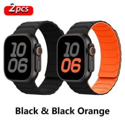 Magnetic Straps for Apple Watch Bands Ultra 2 3 49 44 40 41 46 42mm 45mm 38 Silicone Sports Bracelet iWatch Series 11 9 8 SE 10