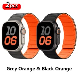 Magnetic Straps for Apple Watch Bands Ultra 2 3 49 44 40 41 46 42mm 45mm 38 Silicone Sports Bracelet iWatch Series 11 9 8 SE 10