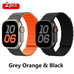 Magnetic Straps for Apple Watch Bands Ultra 2 3 49 44 40 41 46 42mm 45mm 38 Silicone Sports Bracelet iWatch Series 11 9 8 SE 10