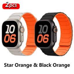 Magnetic Straps for Apple Watch Bands Ultra 2 3 49 44 40 41 46 42mm 45mm 38 Silicone Sports Bracelet iWatch Series 11 9 8 SE 10