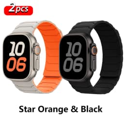Magnetic Straps for Apple Watch Bands Ultra 2 3 49 44 40 41 46 42mm 45mm 38 Silicone Sports Bracelet iWatch Series 11 9 8 SE 10