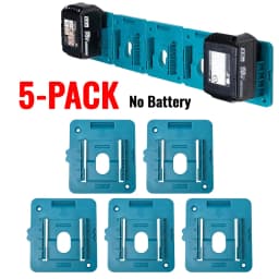 5PCS Battery Holder for Makita 18V Li-ion Battery Tools Machine Holder Storage Rack Wall Mount for BL1860 BL1850(No Battery)
