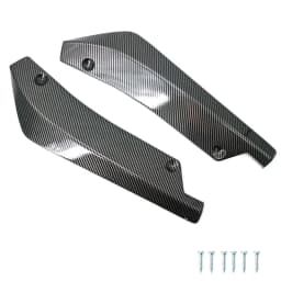 Car Front Rear Bumper Strip Lip Spoiler Diffuser Splitter Scratch Protector Carbon Fiber Winglets Side Skirt Extension Universal