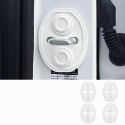 Upgrade Car Door Closing Shockproof Silicone Cushion Mute Shock Absorber Protective Covers Car Door Latch Accessories