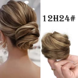 WIGSIN Synthetic Messy Dount Hair Buns Updo Chignon With Elastic Hair Exension for Women Daily Lazy Hair Accessories