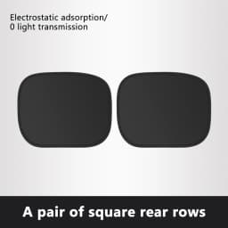 SEAMETAL Electrostatic Sun Visor for Car Side Window 4-Layer Sun Shade Curtains Anti-Glare UV-Blocker Auto Sun Protection Cover