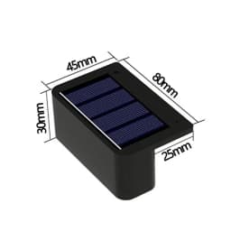 1/2/4PCS Solar Wall Lights Outdoor Waterproof Garden Step Lighting for Yard Fence Stair Pathway Decoration Outside Solar Lights
