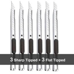 1/5/10Pcs Utility Knife Stainless Steel Paper Cut Box Cutter Tools Kit Non-Slip Blades Unboxing Knife Handicraft Carving Tools