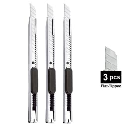 1/5/10Pcs Utility Knife Stainless Steel Paper Cut Box Cutter Tools Kit Non-Slip Blades Unboxing Knife Handicraft Carving Tools