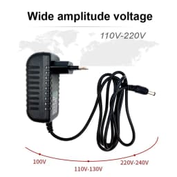 2pcs Power Adapter AC 100-240V Input DC 12V 2A Output Supply Charger Universal Adapter Converter Plug for Camera DVR Router LED