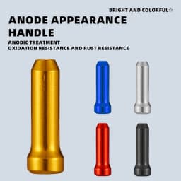VXM Bicycle Line Pipe Tail End Brake Wire Cap Cycling Aluminium Shift Wire End Caps Tips Crimp Colored Line Cap Bike Accessories