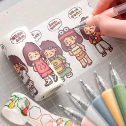 6/1pcs Wrapping Cutting Utility Pen Knife Retractable Press Hand Account Pen Knife Creative Art Paper Cutting Tool for Student