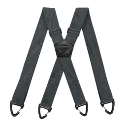 Heavy Duty Suspenders for Men Work Biker Outdoor 3.8cm Wide X-Back with 4 Snap Hook Adjustable Elastic Trouser Braces Strap Belt