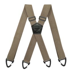 Heavy Duty Suspenders for Men Work Biker Outdoor 3.8cm Wide X-Back with 4 Snap Hook Adjustable Elastic Trouser Braces Strap Belt