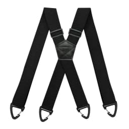 Heavy Duty Suspenders for Men Work Biker Outdoor 3.8cm Wide X-Back with 4 Snap Hook Adjustable Elastic Trouser Braces Strap Belt