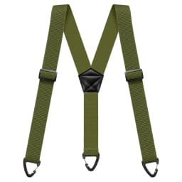 Heavy Duty Suspenders for Men Work Biker Outdoor 3.8cm Wide X-Back with 4 Snap Hook Adjustable Elastic Trouser Braces Strap Belt