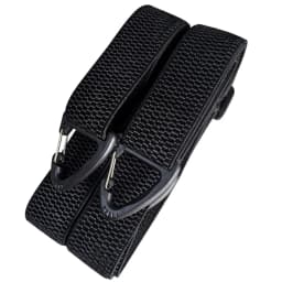 Heavy Duty Suspenders for Men Work Biker Outdoor 3.8cm Wide X-Back with 4 Snap Hook Adjustable Elastic Trouser Braces Strap Belt