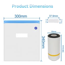 3D Printer Filament Storage Bag PLA ABS PETG Vacuum Bag Dryer Safekeep Humidity Resistant Sealing Bags Keep Filament Dry Sealed