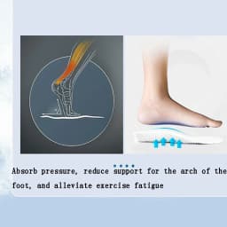 Soft-soled Sports Insoles for Men Shock-absorbing and Breathable in Summer Not Tiring To Stand for A Long Time