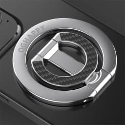 For Double-Sided Magnetic Phone Ring Holder for MagSafe Kickstand Magnet Grip for iPhone 16 15 14 For Huawei Xiaomi Stand Holder