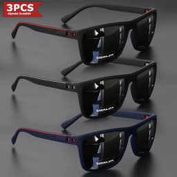 2025 New Square Frame Polarized Sunglasses High-Quality Spring Hinges Multicolor Coated Lenses for Vacation Driving Fishing UV P