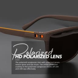 2025 New Square Frame Polarized Sunglasses High-Quality Spring Hinges Multicolor Coated Lenses for Vacation Driving Fishing UV P