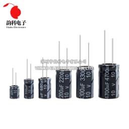 Aluminum Electrolytic Capacitor 10V 16V 25V 35V 50V 400V 450V 470UF 100UF 220UF 330UF 470UF 680UF 1000UF 47UF 10UF 22UF 0.47UF