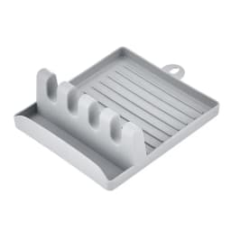 Kitchen Spoon Holders Fork Spatula Rack Shelf Organizer Plastic Chopsticks Holder Non-slip Spoons Pad