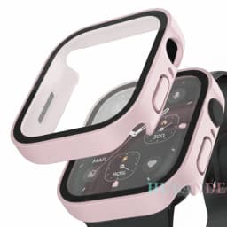 Glass+Case for Apple Watch 42 46mm 45mm 41 49 44mm 40 Mm Straight Edge Screen Protector Cover Case iWatch SE 6 7 8 9 10 11 Ultra
