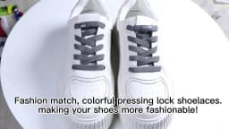 No Tie Shoe Laces Press Lock Shoelaces Without Ties Elastic Laces Sneaker Kids Adult 8MM Widened Flat Shoelace for Shoes