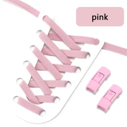 No Tie Shoe Laces Press Lock Shoelaces Without Ties Elastic Laces Sneaker Kids Adult 8MM Widened Flat Shoelace for Shoes