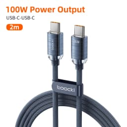 Toocki PD100W Fast Charging Cable USB C To C For iPhone 15 Type C To Type C Wire Phone Charger For Samsung Xiaomi Hoco Data Cord