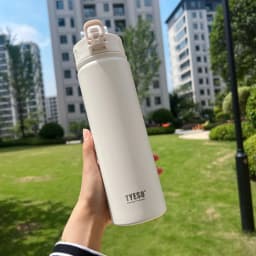 TYESO Thermos Bottle Car Insulated Flask Water Tumbler for Outdoor Sports Travel Vacuum Flasks Stainless Steel Thermal Cup
