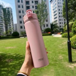 TYESO Thermos Bottle Car Insulated Flask Water Tumbler for Outdoor Sports Travel Vacuum Flasks Stainless Steel Thermal Cup