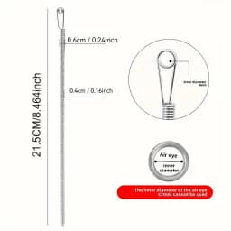 Bendable Spring Drawstring Threader Clip Pants Hoodies Elastic Band Lace Cord Flexible Drawstring Thread DIY Sewing Accessories