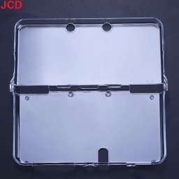 JCD Plastic Clear Crystal Shell Skin Case Cover For 3DS 3DS XL LL New 3DS New 3DS XL/LL Game Console With Screen Protective Film