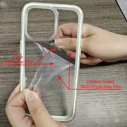 Luxury Candy Color Frame Clear Back Phone Case For iPhone 17 16 15 14 13 12 Pro Max 11 16PLUS 17 Acrylic Shockproof Bumper Cover