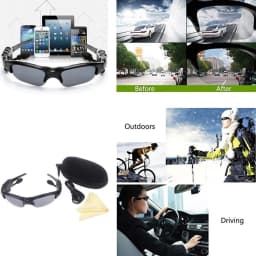 Bluetooth Hiking Eyewear Smart Glasses Stereo Listening Wireless Headset UV-Protection Polarized Lenses Sunglasses Headphones