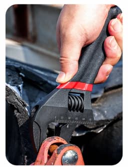 1 Pcs 6/8” Short Handle Adjustable Wrench Oversized Open Bathroom Wrench Mini Small Board Large-diameter Adjustable Short Handle