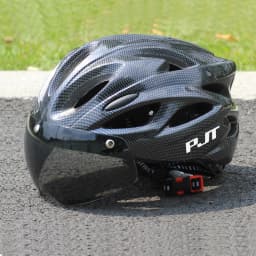 PJT Ultra-Light Magnetic Goggles Bicycle Helmet Lightweight PC Shell & EPS Foam Construction Cycling Helmet MTB Bike Helmet