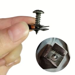 10/200pcs Car Metal Screw Clips Set U-Type Fastener Clip with Screw Anti-rust Fender Bumper Protection Buckle Iron Sheet Screw