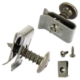 10/200pcs Car Metal Screw Clips Set U-Type Fastener Clip with Screw Anti-rust Fender Bumper Protection Buckle Iron Sheet Screw