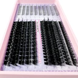 Lash Extensions Kit Spikes Lash Individuals 3D Volume Eyelash Clusters D-Curly Lash Clusters Kit 10-16MM DIY Eyelash Extensions