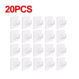Self-Adhesive Hook Strong Adhesive Picture Frame Nails Hooks Transparent Seamless Wall Hangers Hanging Clock Wall Sticker Holder