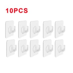 Self-Adhesive Hook Strong Adhesive Picture Frame Nails Hooks Transparent Seamless Wall Hangers Hanging Clock Wall Sticker Holder