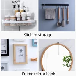Self-Adhesive Hook Strong Adhesive Picture Frame Nails Hooks Transparent Seamless Wall Hangers Hanging Clock Wall Sticker Holder